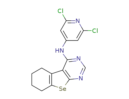 (2,6-dichloropyridin-4-yl)-5,6,7,8-tetrahydrobenzo[1,2-b]pyrimidino[5,4-d]selenophen-4-ylamine