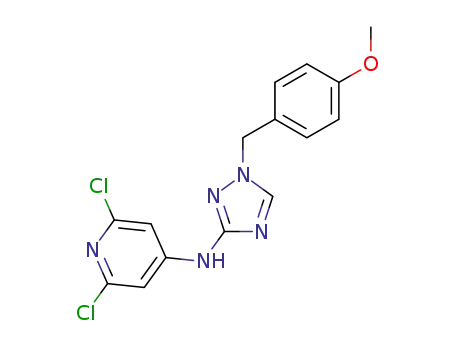 (2,6-dichloropyridin-4-yl)-[1-(4-methoxybenzyl)-1H-[1,2,4]triazol-3-yl]amine