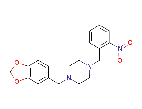 1-(1,3-benzodioxol-5-ylmethyl)-4-[(2-nitrophenyl)methyl]piperazine