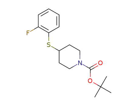 tert-butyl 4-((2-fluorophenyl)thio)piperidine-1-carboxylate