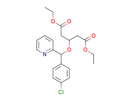 diethyl 3-[(4-chlorophenyl)(pyridin-2-yl)methoxy]pentanedioate