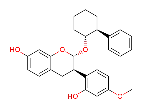 (2S,3R)-3-(2-hydroxy-4-methoxyphenyl)-2-(((1R,2S)-2-phenylcyclohexyl)oxy)chroman-7-ol