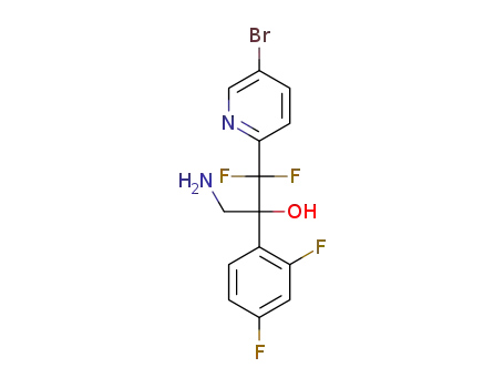3-amino-1-(5-bromopyridin-2-yl)-2-(2,4-difluorophenyl)-1,1-difluoropropan-2-ol
