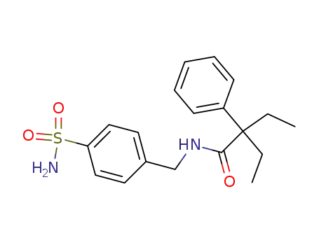 2-Ethyl-2-phenyl-N-(4-sulfamoyl-benzyl)-butyramide