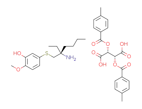 (R)-5-((2-amino-2-ethylhexyl)thio)-2-methoxyphenol di-p-toluoyl-L-tartrate