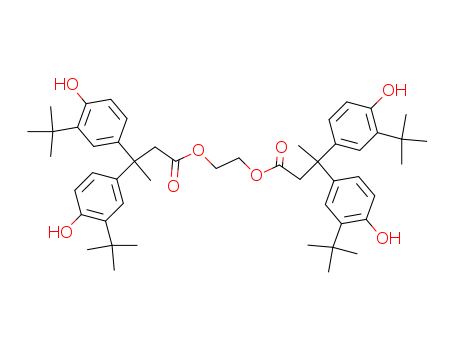 Benzenepropanoic acid,3-(1,1-dimethylethyl)-b-[3-(1,1-dimethylethyl)-4-hydroxyphenyl]-4-hydroxy-b-methyl-, 1,1'-(1,2-ethanediyl)ester
