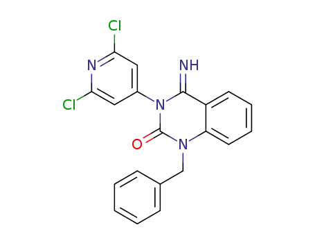 1-benzyl-3-(2,6-dichloropyridin-4-yl)-3,4-dihydro-4-iminoquinazolin-2(1H)-one