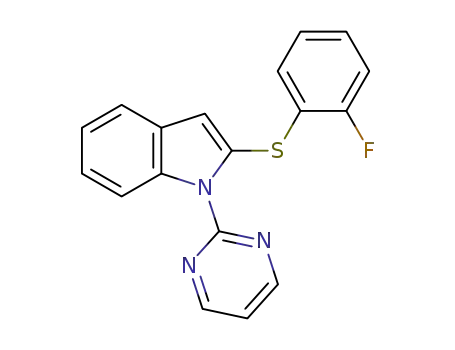 2-((2-fluorophenyl)thio)-1-(pyrimidin-2-yl)-1H-indole