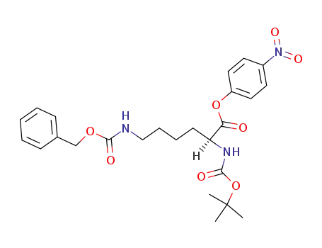 N-α-tert-butyloxycarbonyl-N-ε-benzyloxycarbonyl-lysine p-nitrophenyl ester