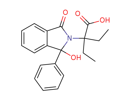 2-ethyl-2-(1-hydroxy-3-oxo-1-phenyl-isoindolin-2-yl)-butyric acid