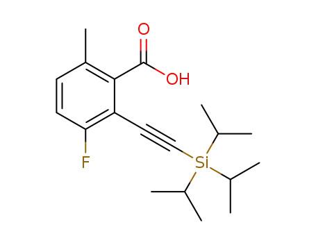 3-fluoro-6-methyl-2-((triisopropylsilyl)ethynyl)benzoic acid