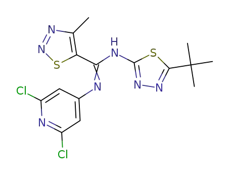 N-(5-tert-butyl-1,3,4-thiadiazol-2-yl)-N'-(2,6-dichloropyridin-4-yl)-4-methyl-1,2,3-thiadiazole-5-formamidine