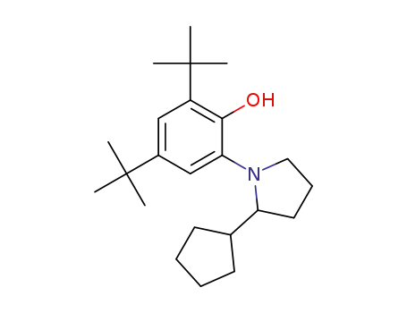 2,4-di-tert-butyl-6-(2-cyclopentylpyrrolidin-1-yl)phenol