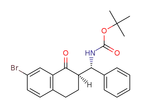 tert-butyl ((S)-((R)-7-bromo-1-oxo-1,2,3,4-tetrahydronaphthalen-2-yl)(phenyl)methyl)carbamate