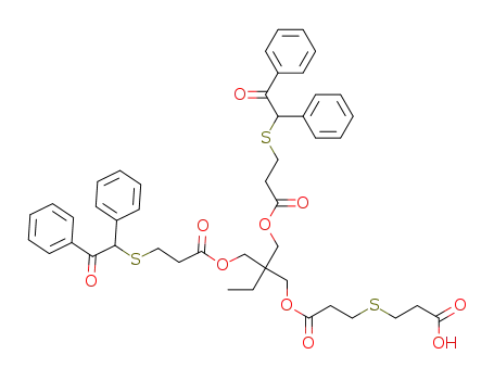 3-[(3-{2,2-bis[({3-[(2-oxo-1,2-diphenylethyl)sulfanyl]propanoyl}oxy)methyl]butoxy}-3-oxopropyl)sulfanyl]propanoic acid