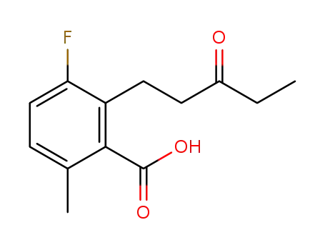 3-fluoro-6-methyl-2-(3-oxopentyl)benzoic acid