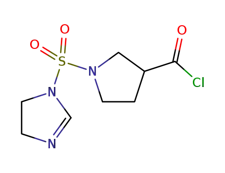 1-((4,5-dihydro-1H-imidazol-1-yl)sulfonyl)pyrrolidine-3-carbonyl chloride