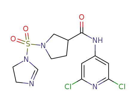 N-(2,6-dichloropyridin-4-yl)-1-((4,5-dihydro-1H-imidazol-1-yl)sulfonyl)pyrrolidine-3-carboxamide