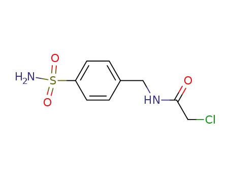 Molecular Structure of 101167-02-6 (N-[4-(AMINOSULFONYL)BENZYL]-2-CHLOROACETAMIDE)
