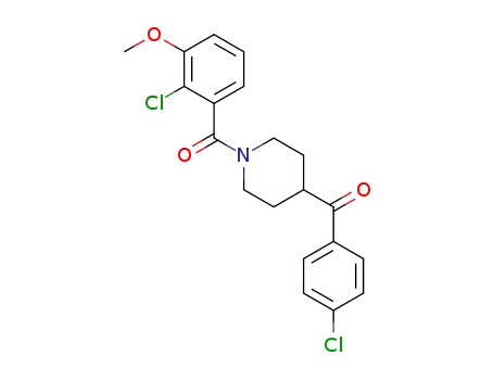 (1-(2-chloro-3-methoxybenzoyl)piperidin-4-yl)(4-chlorophenyl)methanone