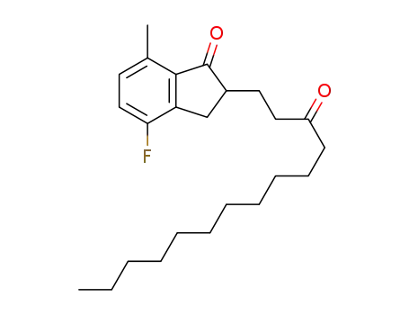 4-fluoro-7-methyl-2-(3-oxotetradecyl)-2,3-dihydro-1H-inden-1-one