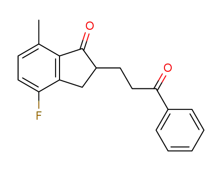 4-fluoro-7-methyl-2-(3-oxo-3-phenylpropyl)-2,3-dihydro-1Hinden-1-one