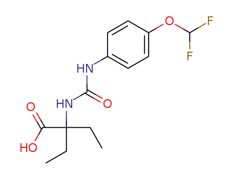2-({[4-(Difluoromethoxy)phenyl]carbamoyl}amino)-2-ethylbutanoic acid