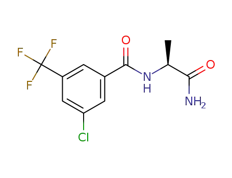 N-[(2S)-1-amino-1-oxopropan-2-yl]-3-chloro-5-(trifluoromethyl)benzamide