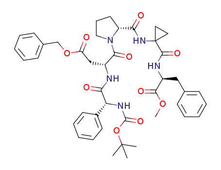 Boc-D-Phg-D-Asp(OBn)-D-Pro-Acpc-Phe-OMe, Phg - 2-amino-2-phenylacetic acid, Acpc - 1-aminocyclopropane carboxylic acid