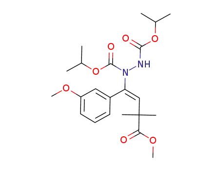 diisopropyl 1-[(E)-1-(3-methoxyphenyl)-4-methoxy-3,3-dimethyl-4-oxobut-1-en-1-yl]-1,2-hydrazinedicarboxylate