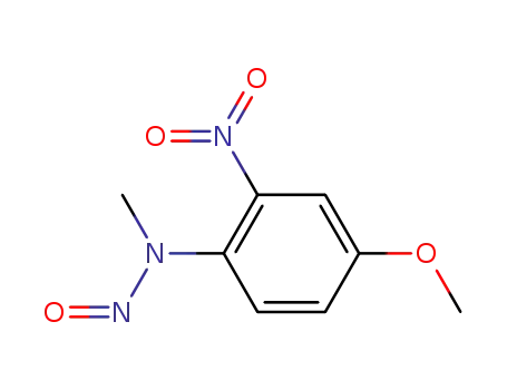 Molecular Structure of 130717-81-6 (Benzenamine, 4-methoxy-N-methyl-2-nitro-N-nitroso-)