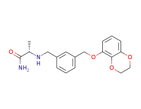 (S)-2-(3-((2,3-dihydrobenzo[b][1,4]dioxin-5-oxy)methyl)benzylamino)propionamide