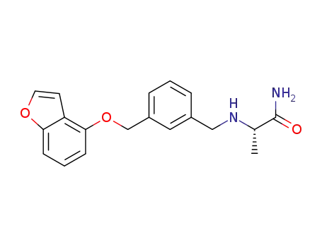 (S)-2-((3-((benzofuran-4-yloxy)methyl)benzyl)amino)propanamide