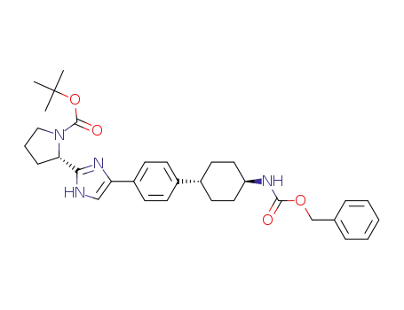 4-(4-(trans-4-benzyloxycarbonylaminocyclohexyl)phenyl)-2-((S)-1-t-butoxylcarbonylpyrrolidin-2-yl)imidazole
