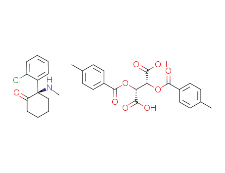 R-(-)-ketamine, (−)-di-p-toluoyl-L-tartaric acid salt
