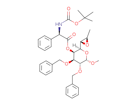 methyl 6,7-anhydro-2,3-di-O-benzyl-4-O-(2-t-butoxycarbonylamino-2-phenylacetyl)-8-deoxy-α-D-threo-D-galacto-octoside