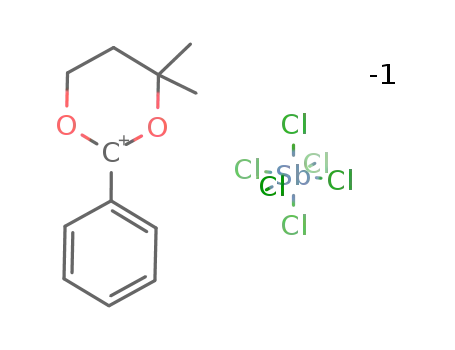 2-phenyl-4,4-dimethyl-1,3-dioxanium hexachloroantimonate