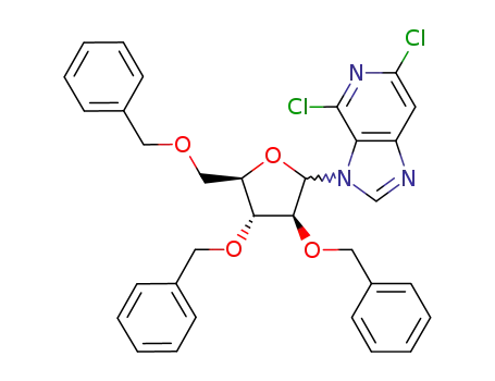 3-((3S,4R,5R)-3,4-Bis-benzyloxy-5-benzyloxymethyl-tetrahydro-furan-2-yl)-4,6-dichloro-3H-imidazo[4,5-c]pyridine