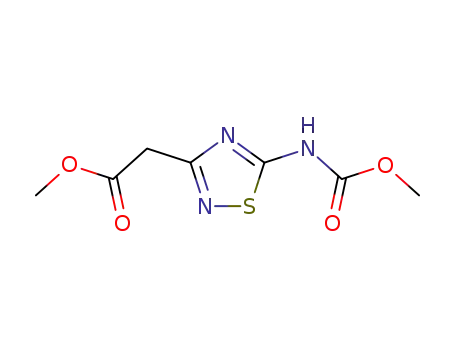 (5-methoxycarbonylamino-[1,2,4]thiadiazol-3-yl)-acetic acid methyl ester