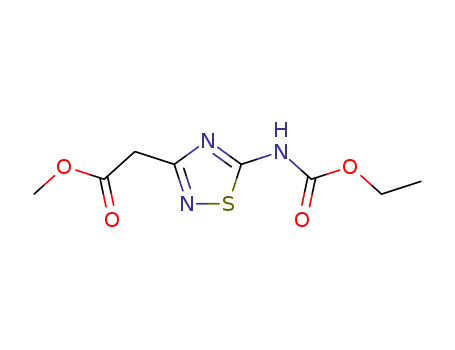methyl 2-(5-ethoxycarbonylamino-1,2,4-thiadiazol-3-yl)acetate