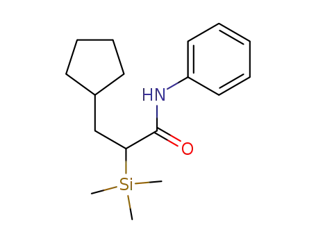 3-Cyclopentyl-N-phenyl-2-trimethylsilanyl-propionamide