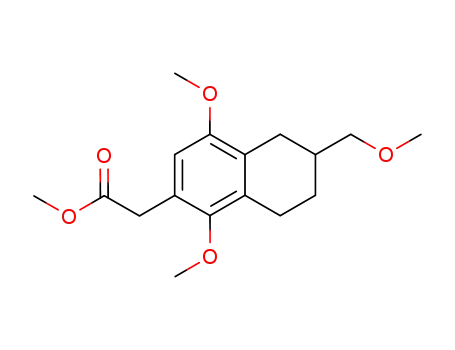 (1,4-Dimethoxy-6-methoxymethyl-5,6,7,8-tetrahydro-naphthalen-2-yl)-acetic acid methyl ester