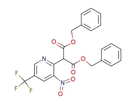 2-bis(benzyloxycarbonyl)methyl-3-nitro-5-trifluoromethylpyridine