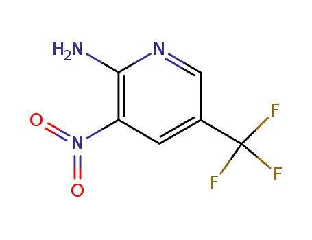 Molecular Structure of 53359-69-6 (2-Amino-3-nitro-5-trifluoromethylpyridine)