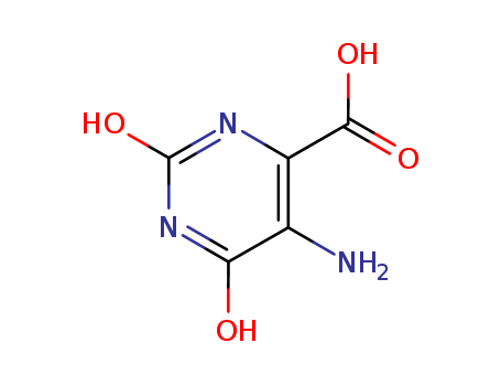 7164-43-4,5-Aminoorotic acid,4-Pyrimidinecarboxylicacid, 5-amino-2,6-dihydroxy- (6CI);Orotic acid, 5-amino- (7CI,8CI);5-Amino-2,4-dihydroxypyrimidine-6-carboxylicacid;5-Amino-2,6-dihydroxypyrimidine-4-carboxylic acid;5-Amino-2,6-dioxo-1,2,3,6-tetrahydro-4-pyrimidinecarboxylic acid;4-Pyrimidinecarboxylicacid, 5-amino-1,2,3,6-tetrahydro-2,6-dioxo-;NSC 43249;