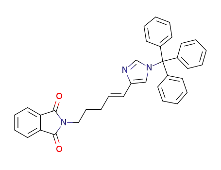 2-[(E)-5-(1-Trityl-1H-imidazol-4-yl)-pent-4-enyl]-isoindole-1,3-dione