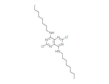 2,6-dichloro-4,8-bis(N-octylamino)pyrimido[5,4-d]pyrimidine