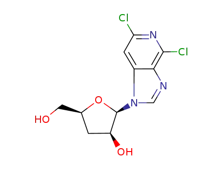 (2R,3S,5S)-2-(4,6-Dichloro-imidazo[4,5-c]pyridin-1-yl)-5-hydroxymethyl-tetrahydro-furan-3-ol