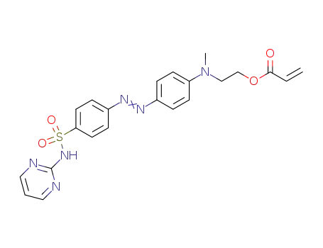 4-(4-N-methyl-N-2-hydroxyethylaminophenylazo)-N-(pyrimidin-2-yl)benzenesulfonamide acrylate ester