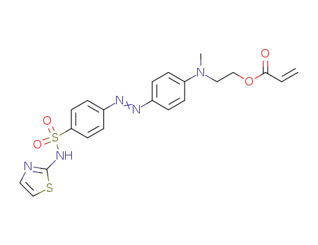 4-(4-N-methyl-N-2-hydroxyethylaminophenylazo)-N-(thiazol-2-yl)benzenesulfonamide acrylate ester
